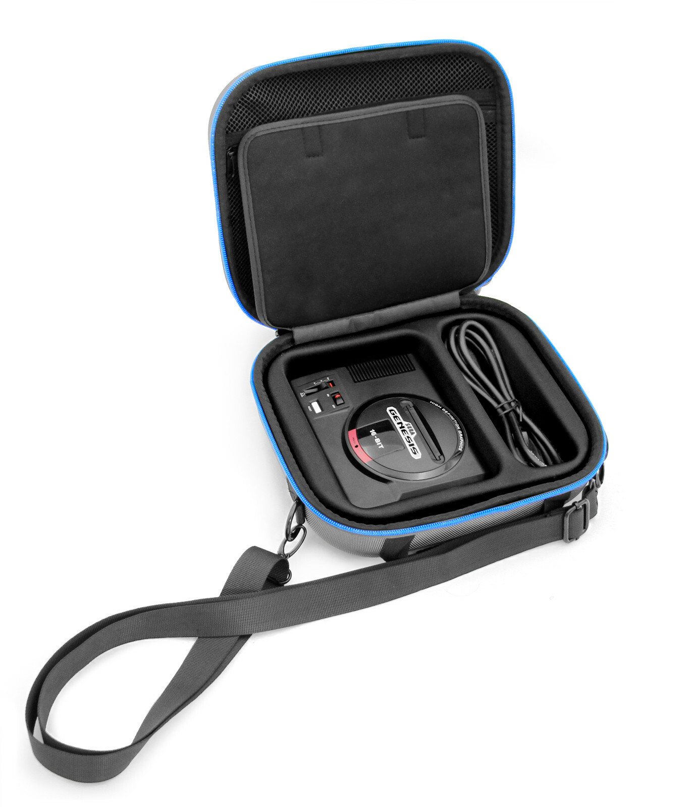 CM Travel Case fits Sega Genesis Mini Gaming Console Controllers Cables & Games