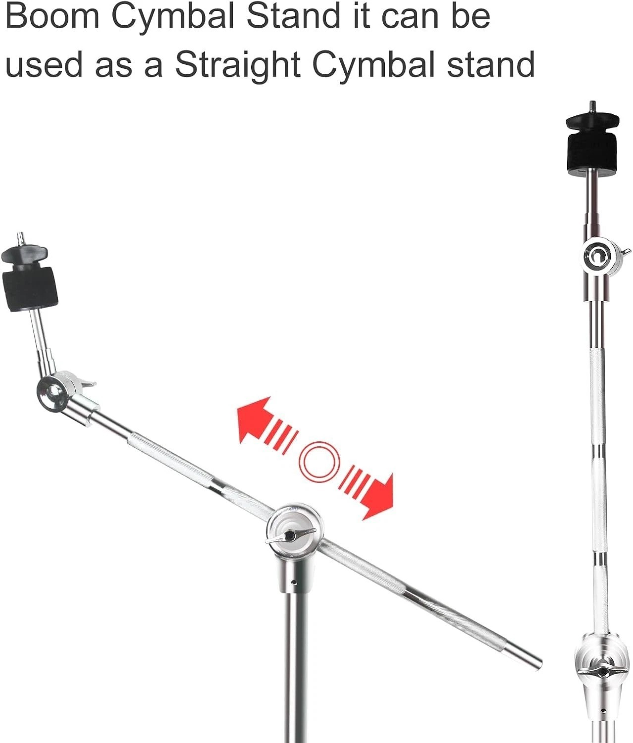 Professional Quality Cymbal Stand - Adjustable Height, Double Braced Stability
