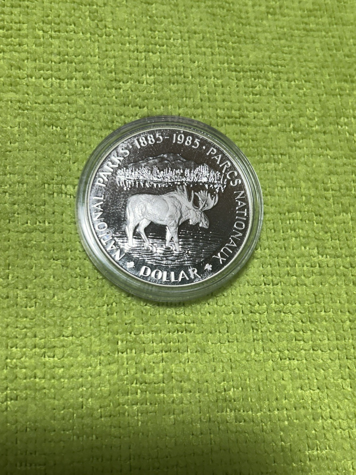 1985 Canada National Parks Proof Silver Dollar Coin .375 ASW