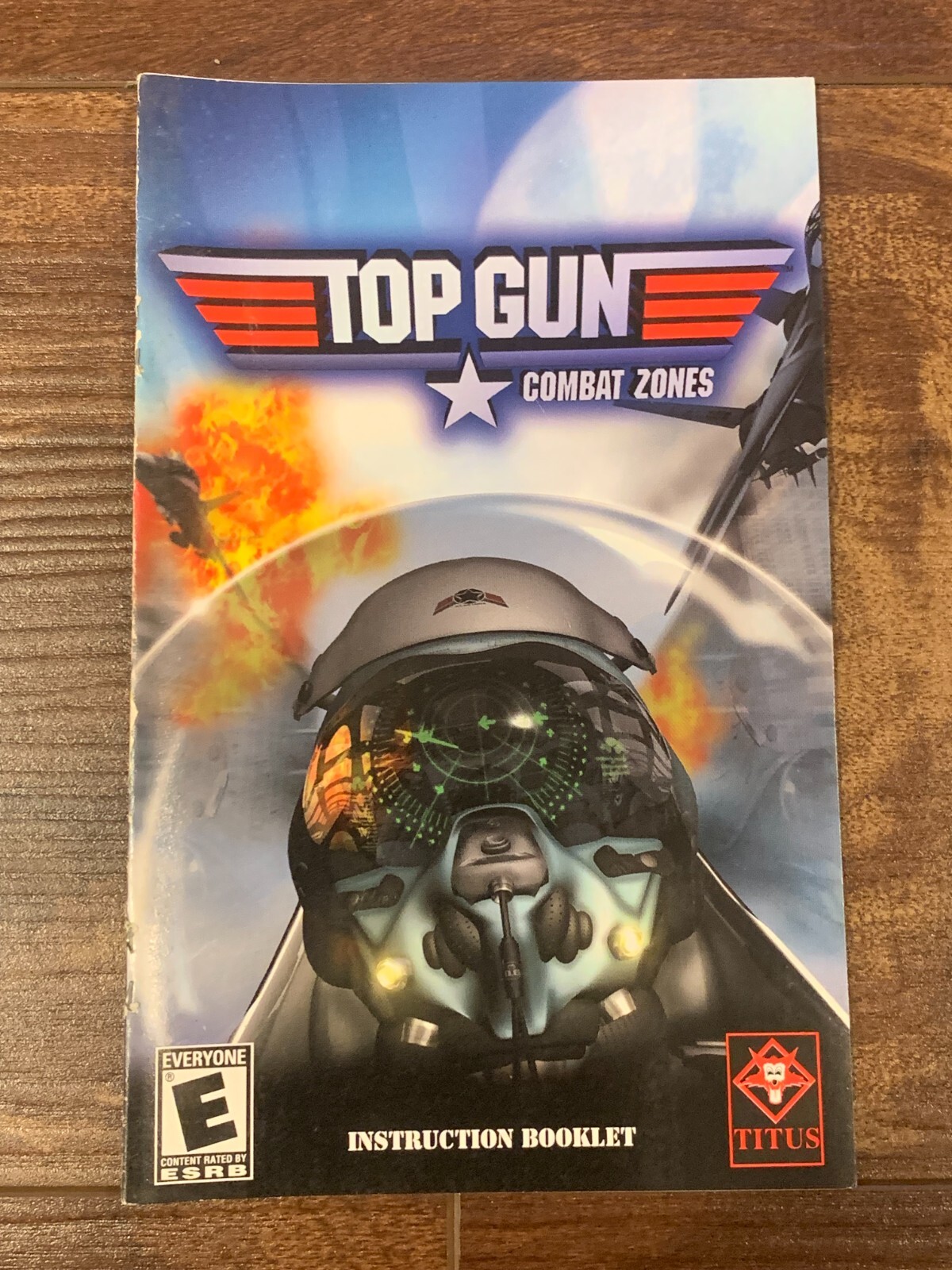 Top Gun Combat Zones Topgun PS2 Playstation 2 Instruction Manual Only