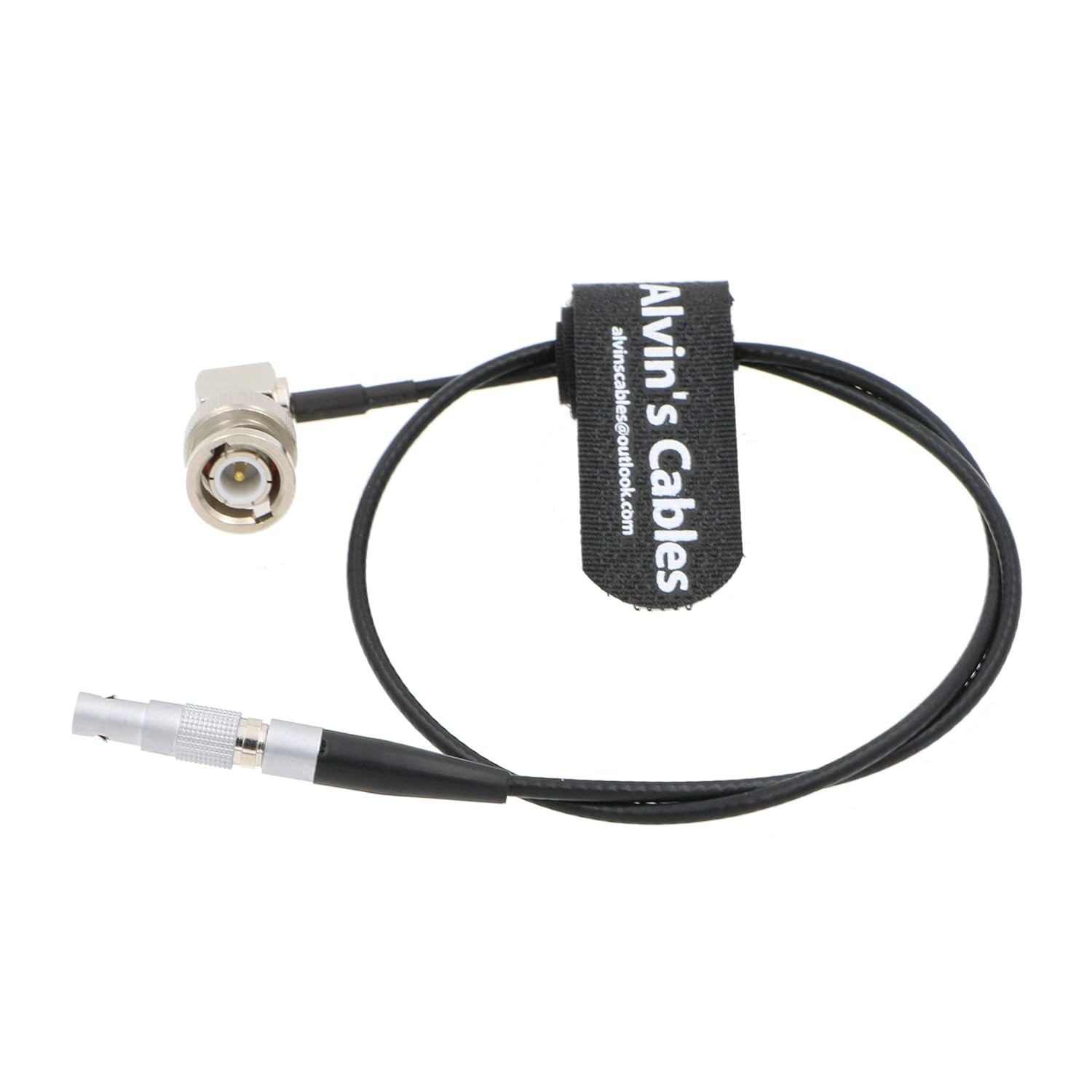 BNC Right Angle to 4 Pin Timecode Input Adapter Cable for Red Epic Scarlet 50cm