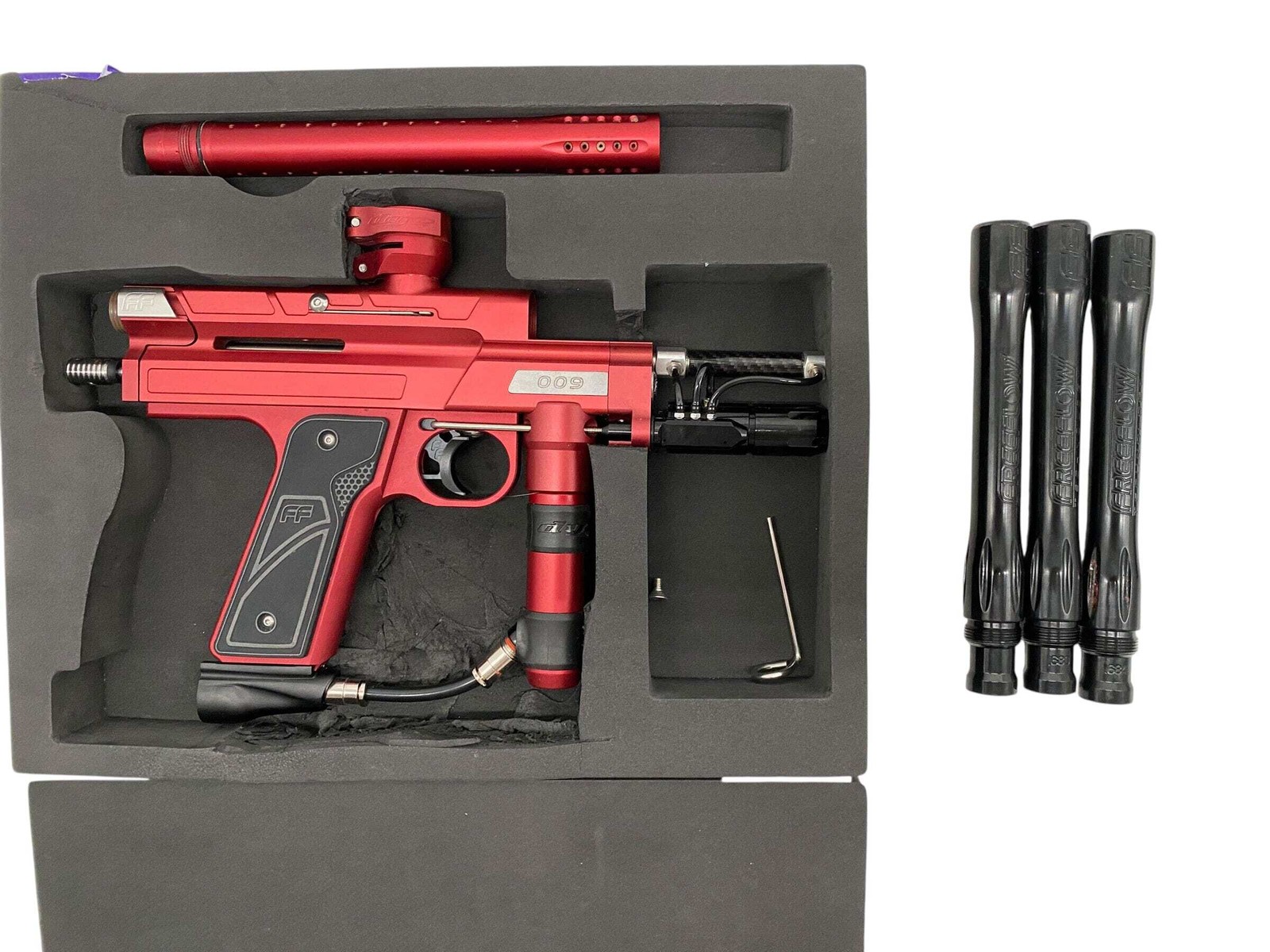 2019 FreeFlow Clutch #9 Paintball Gun Matte Red