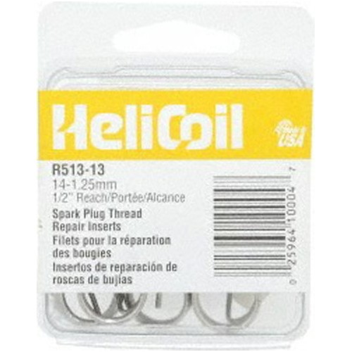 Heli-Coil R513-13 R-Pack Free Running Thread Insert, M14 x 1.25, 1/2" Length