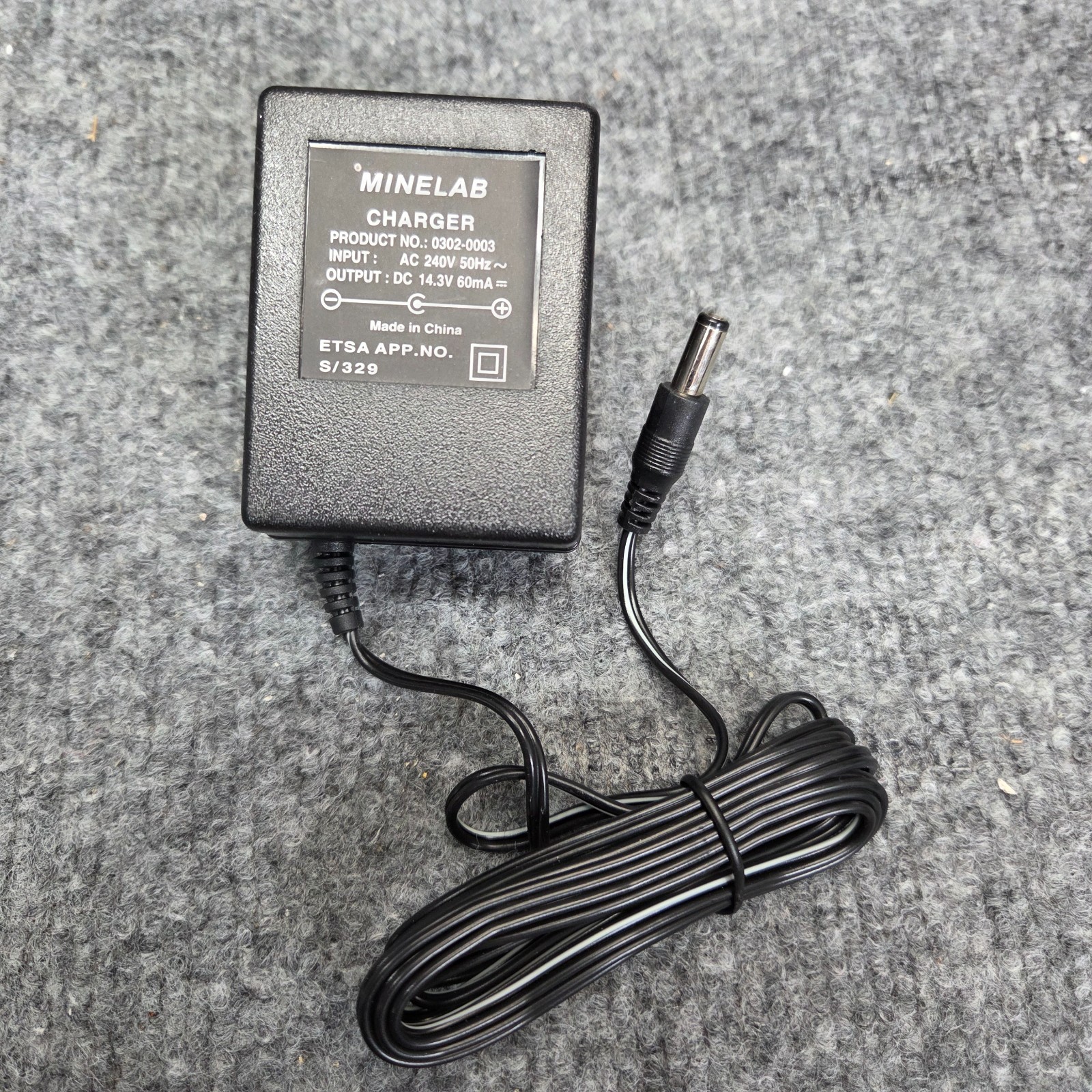 NEW AUTRALIAN Minelab Charger for Minelab Excalibur II Metal Detector 0302-0003