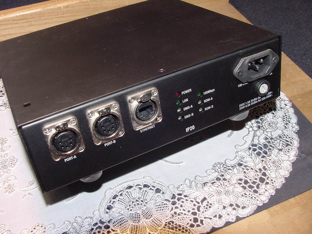 Wybron Net IT, 2-Port Node, Model 20620, 24VDC, for DMX/RDM Device Control Used!