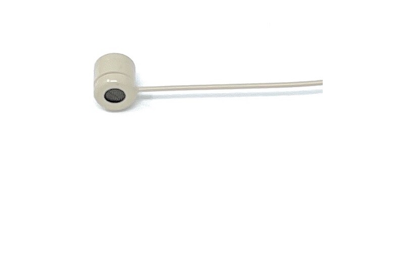 Beige Double Earhook Headset Mic w/ 3.5mm Screw Lock for Sennheiser Transmitters