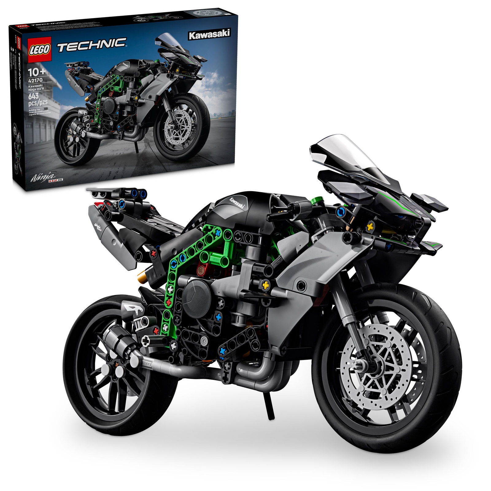 LEGO TECHNIC: Kawasaki Ninja H2r Motorcycle - 42170 - Brand New Sealed!