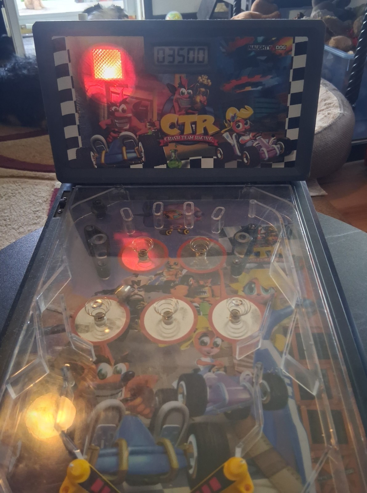 Crash Team Racing Pinball Tested Works Excellent Condition Vintage