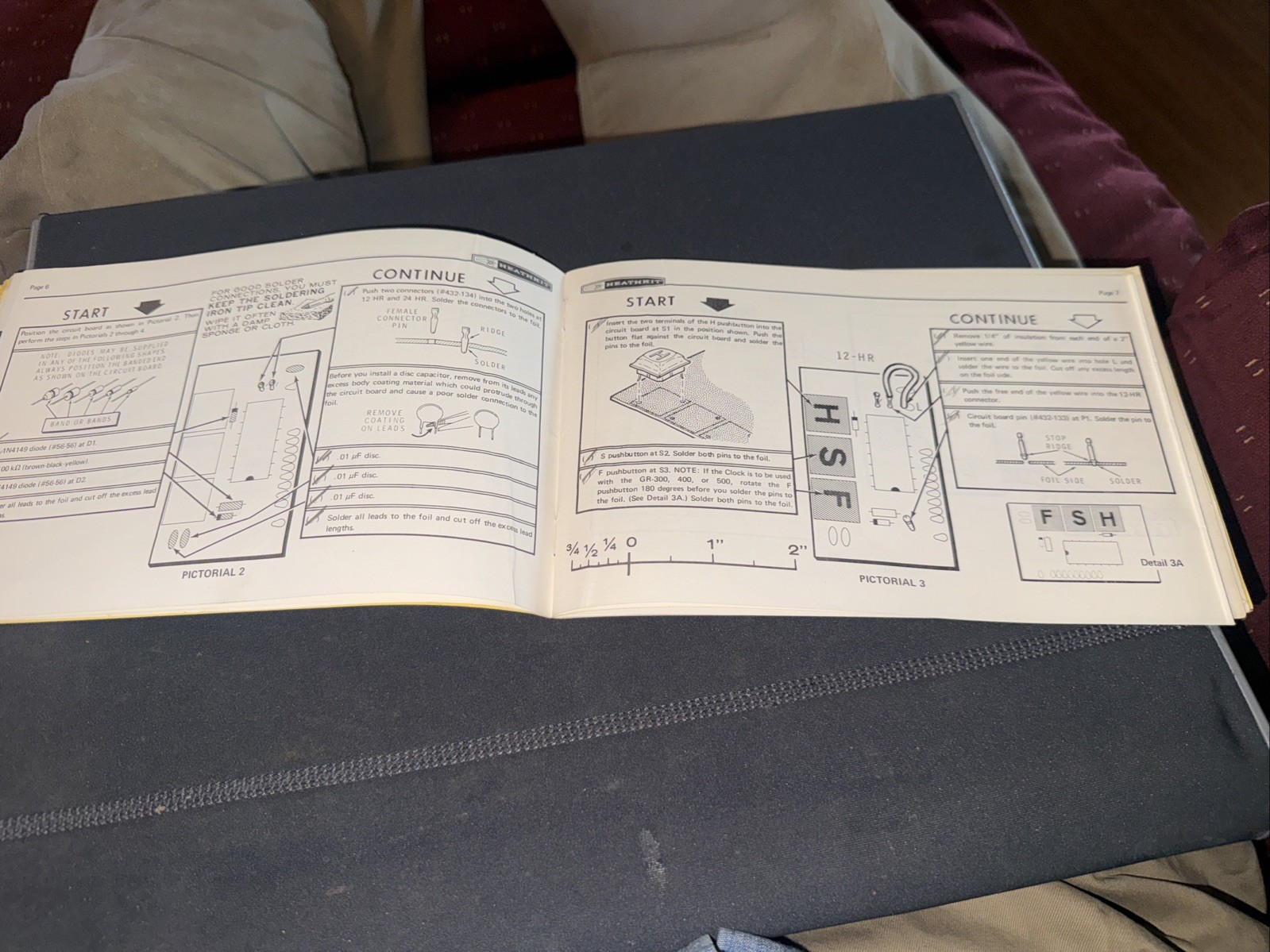 Heathkit Assembly Manual for GRA-2000-1 TV Clock Accessory Ok Condition Used