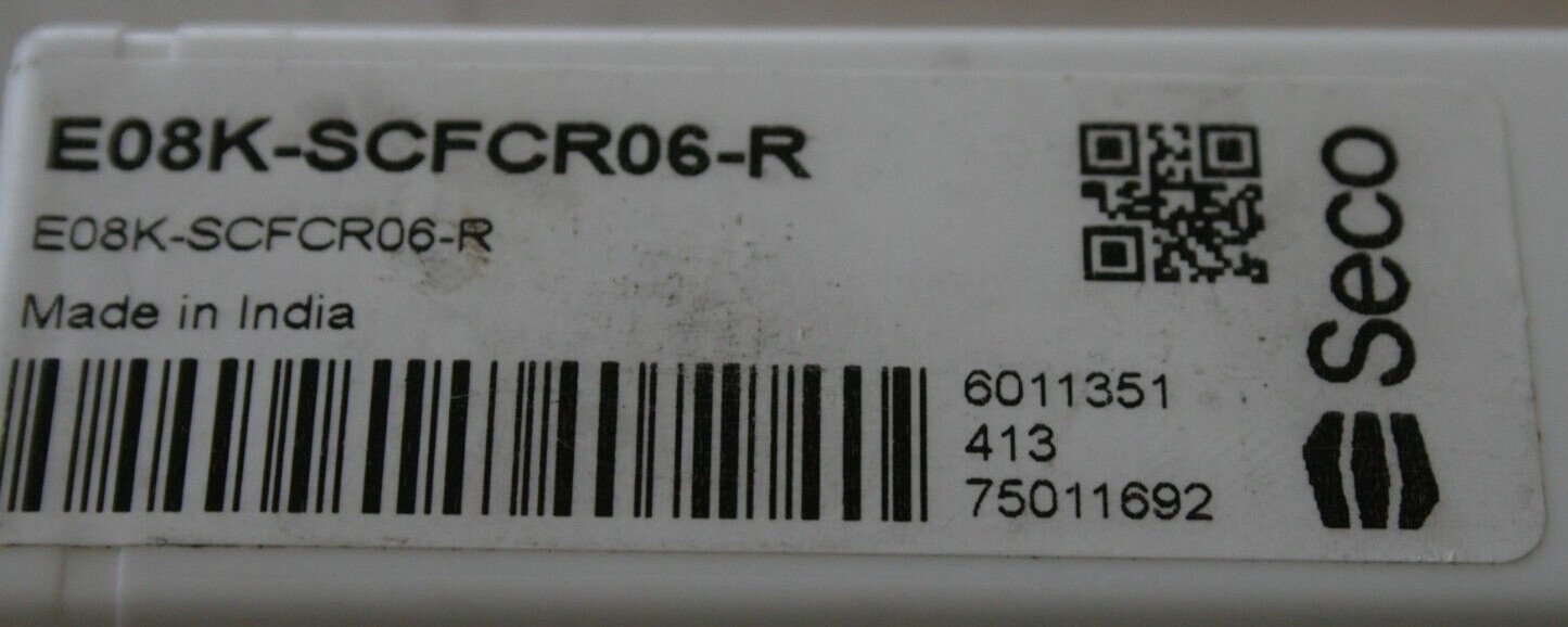 Seco Indexable Carbide Shank Boring Bar / Tool E08K - SCFCR06-R