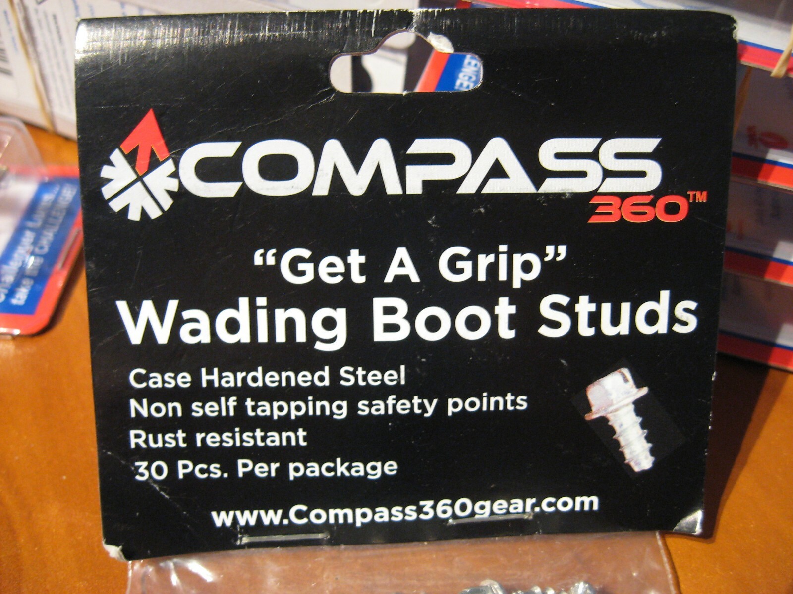 30 Compass 360 Wading Boot Studs Traction Spike Cleats NON Self Tapping Points
