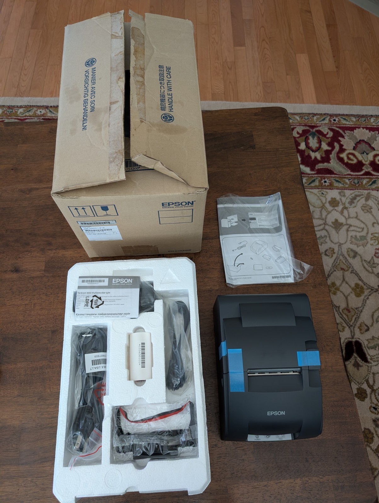 EPSON TM-U220-i  M188B Kitchen/Bar POS Receipt Printer Open Box Cutter Network
