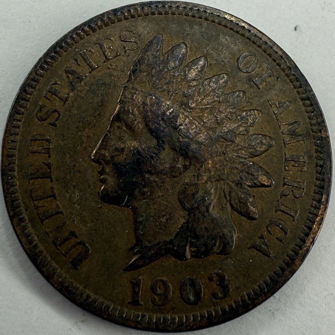 1903 Indian Head Cent Exact Coin Imaged #IND1223