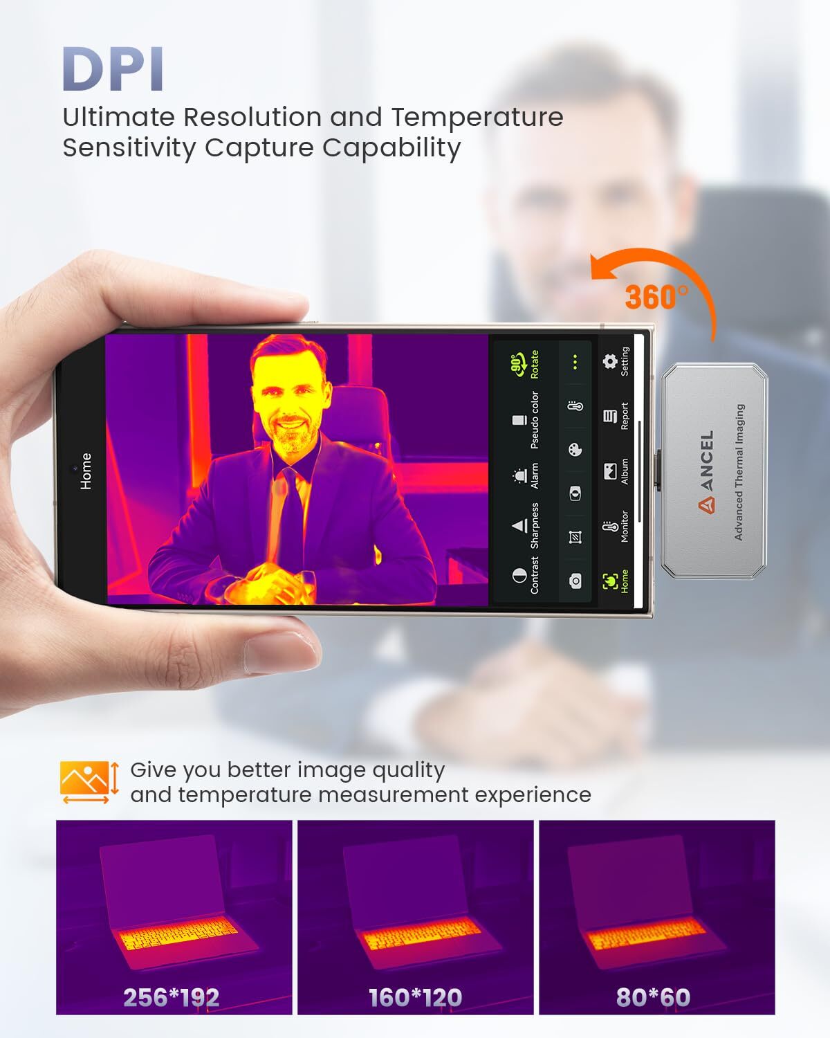 2024 ANCEL IR101 Camera Thermal Imaging Infrared Camera For Android Type-C