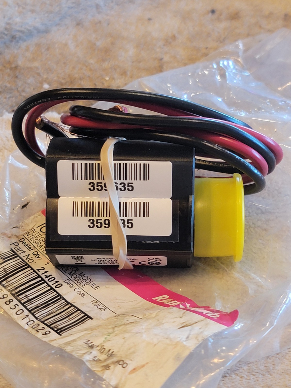 RAIN BIRD 214010 Integrated Control Module 26.5VAC 1.25A for Rotors and Valves