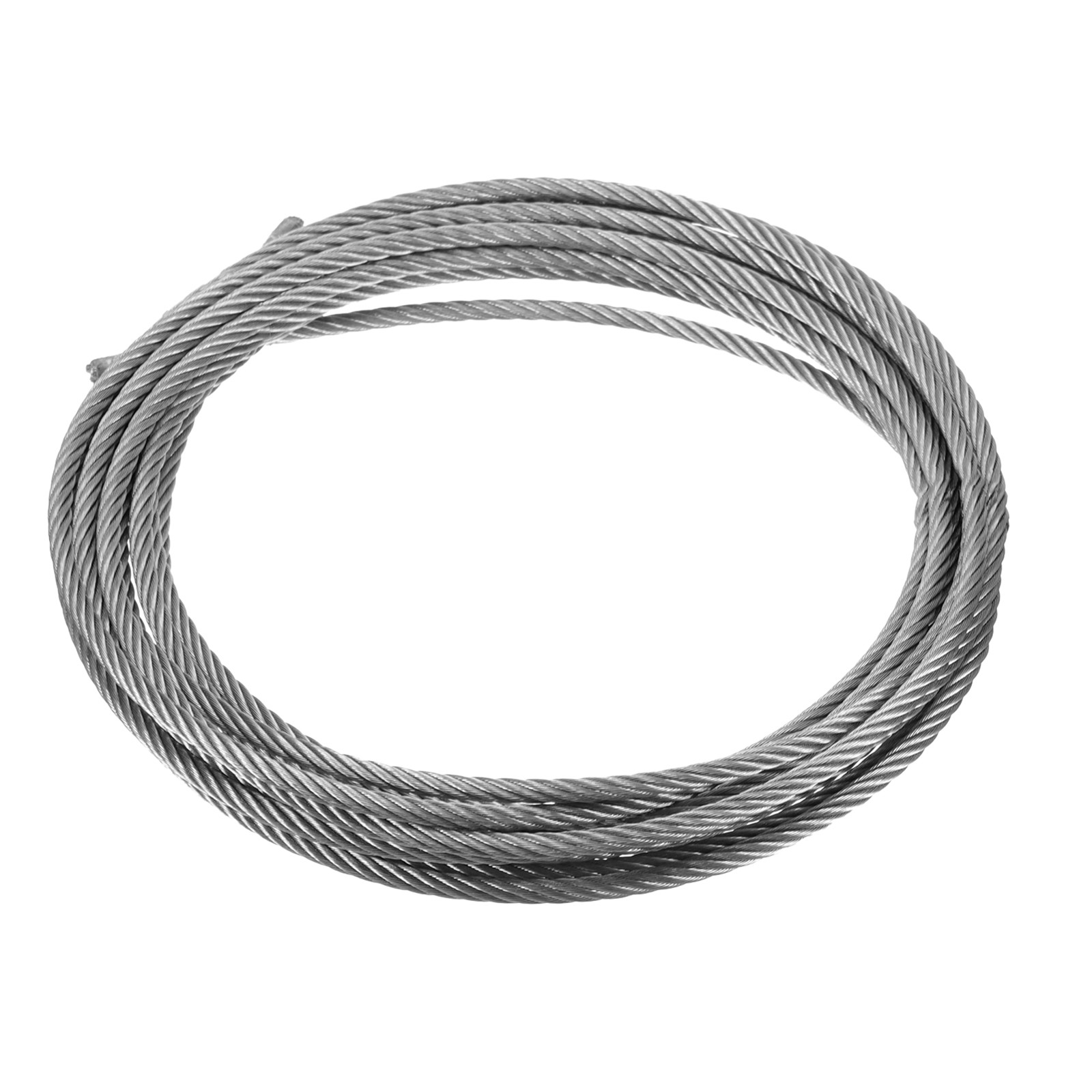 3/16" (5mm) 20ft (6M) 304 Stainless Steel Cable Wire Rope 7 x 19 Strands