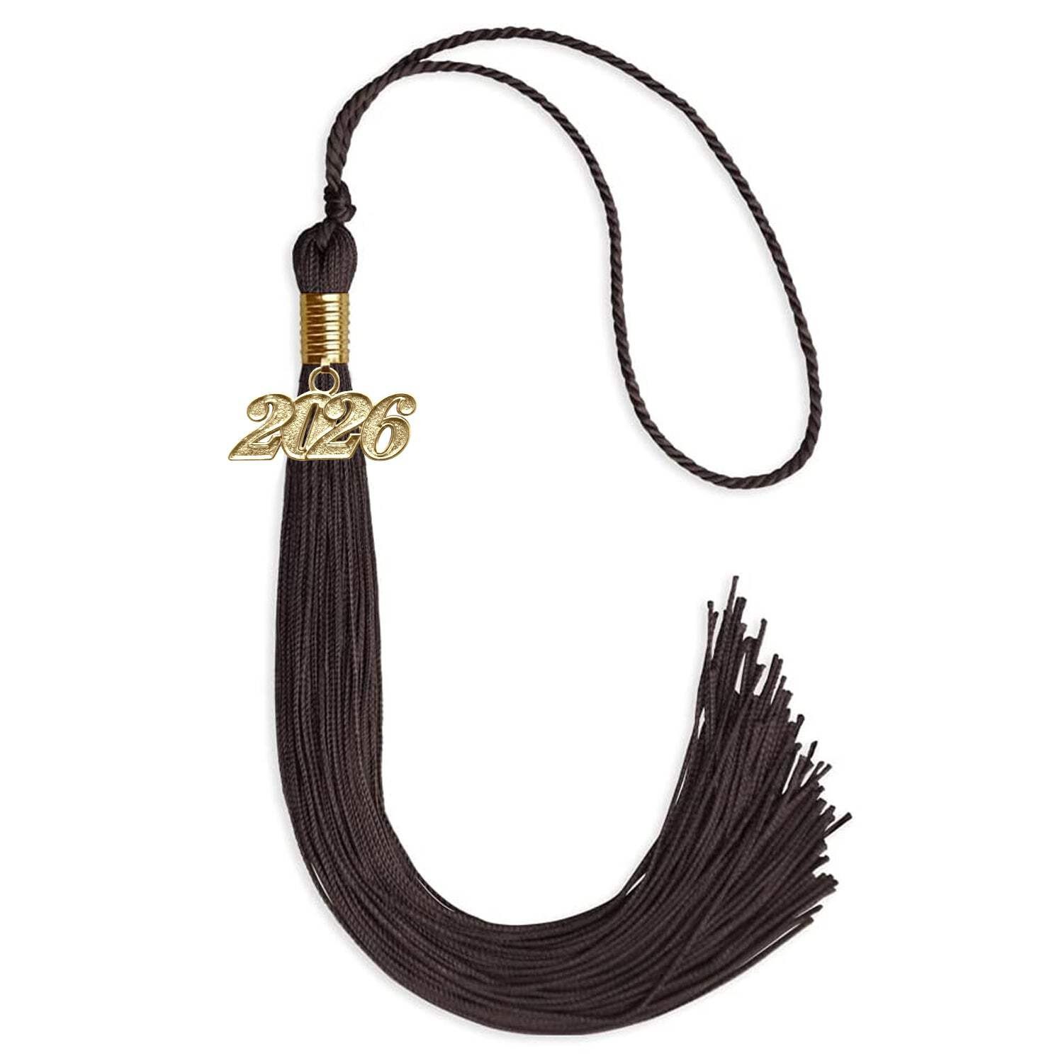 Endea Graduation Brown Tassel With Gold Date Drop