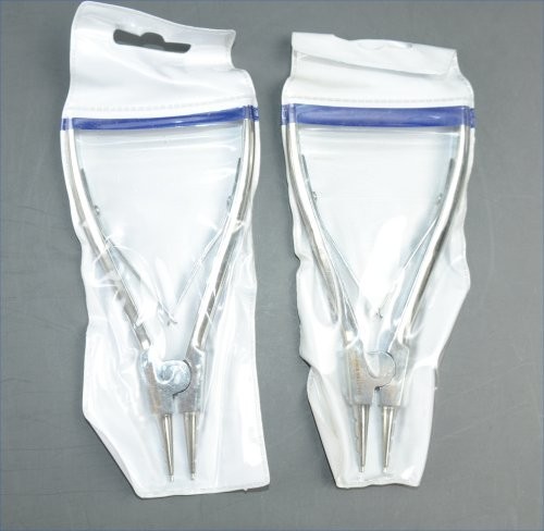 2 Ring Opening Pliers Body Piercing Jewelry Captive Bead Hoop Ball Capture Plier