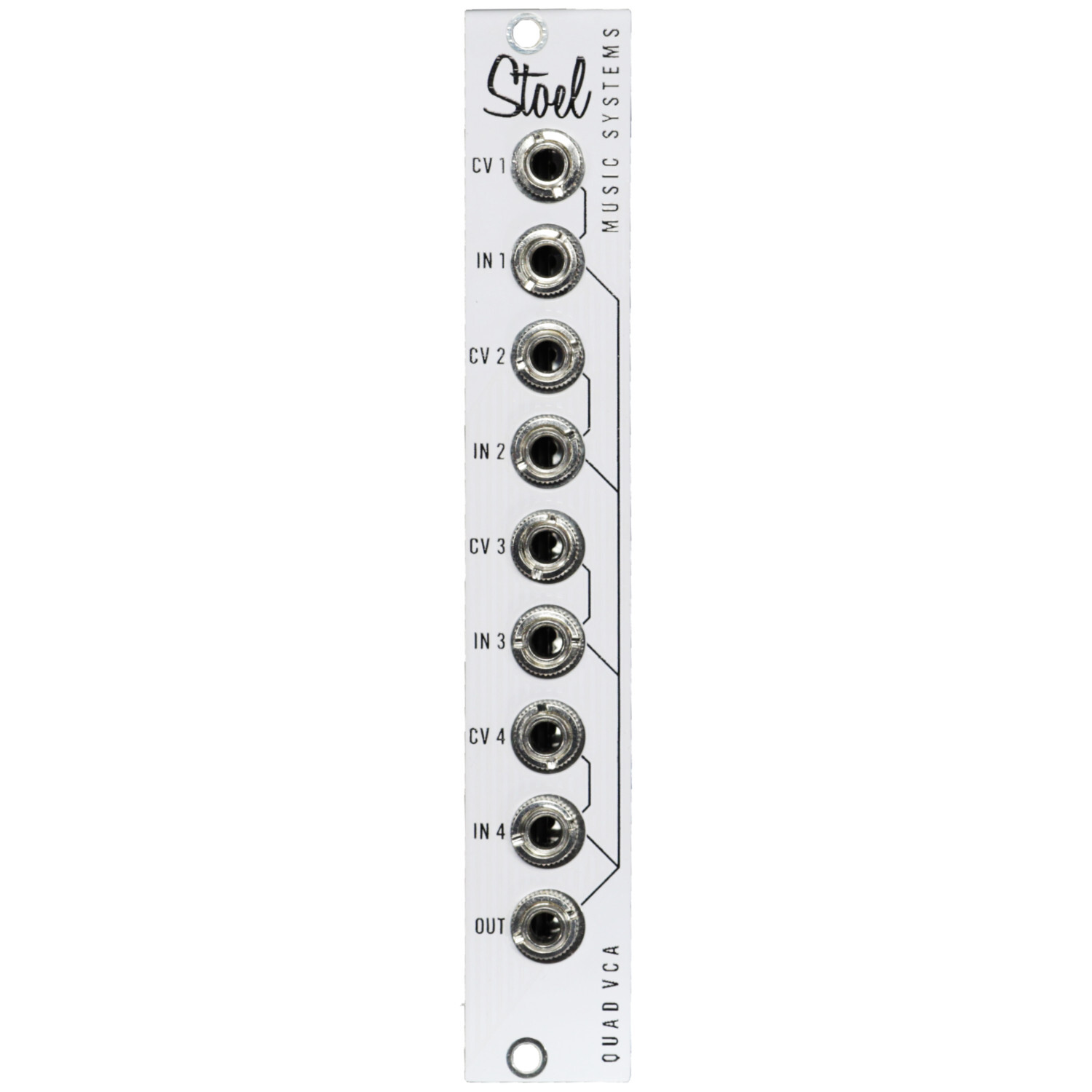 Quad VCA for Modular Eurorack Voltage Controlled Amplifier Stoel Music Systems