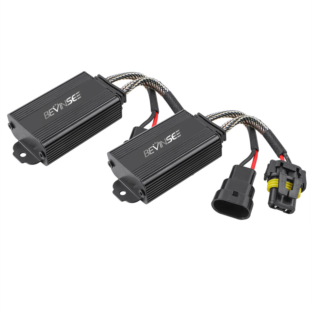Pair HIR2 9012 LED Headlight Canbus Anti Flicker Decoder For Ram 1500 2500 3500