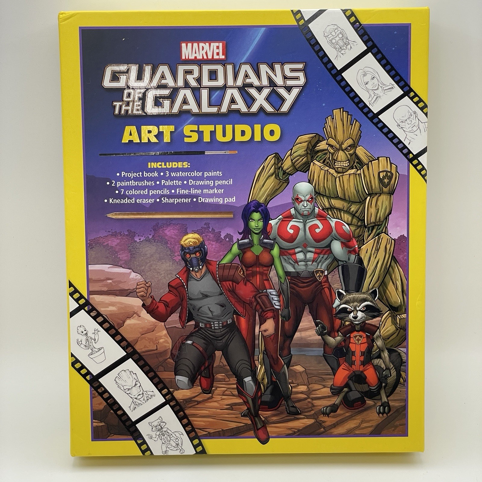 Marvel Guardians of the Galaxy Art Studio Drawing Kit Star-Lord Groot Rocket