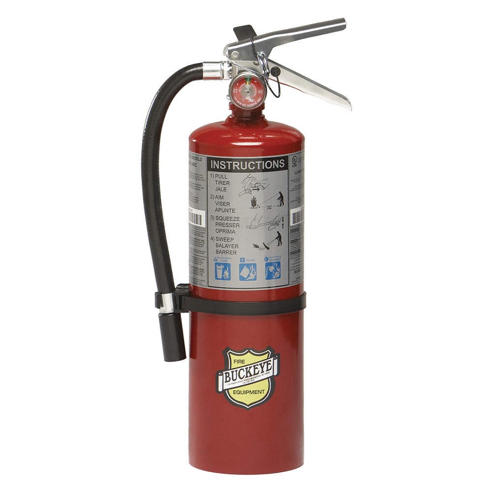 BUCKEYE 10914 Fire Extinguisher,Steel,Red,ABC 35WT06