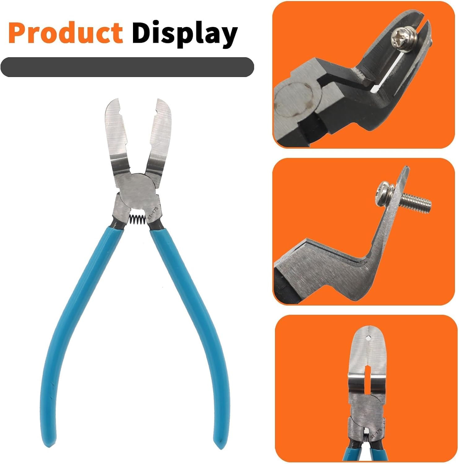 Mutipurpose Diagonal Cutting Pliers, Wire Flush Cutters Stripper, Car Trim