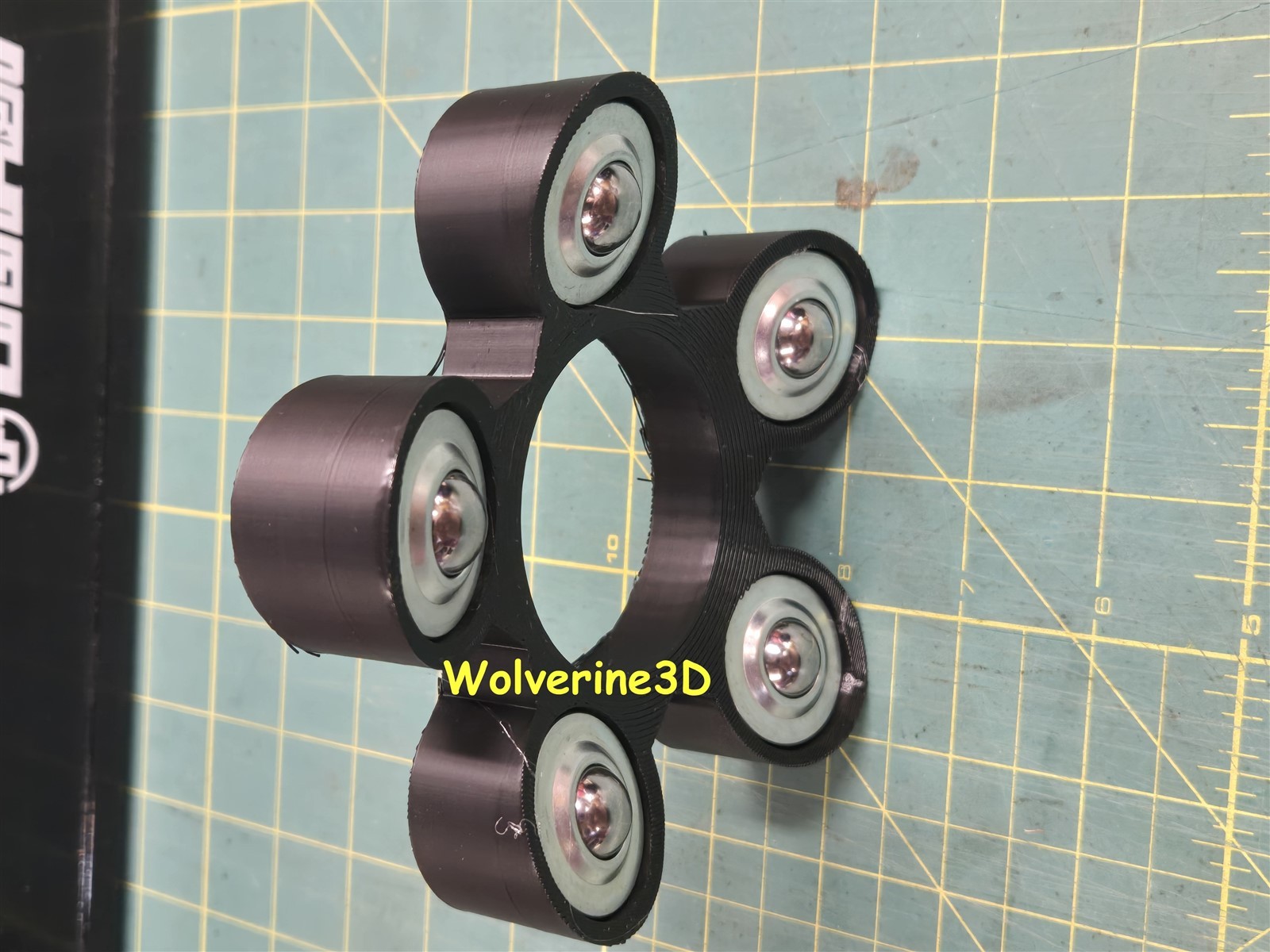 Bowling Ball Rolling Cleaner 3D Printed Plastic Black. FREE SHIPPING