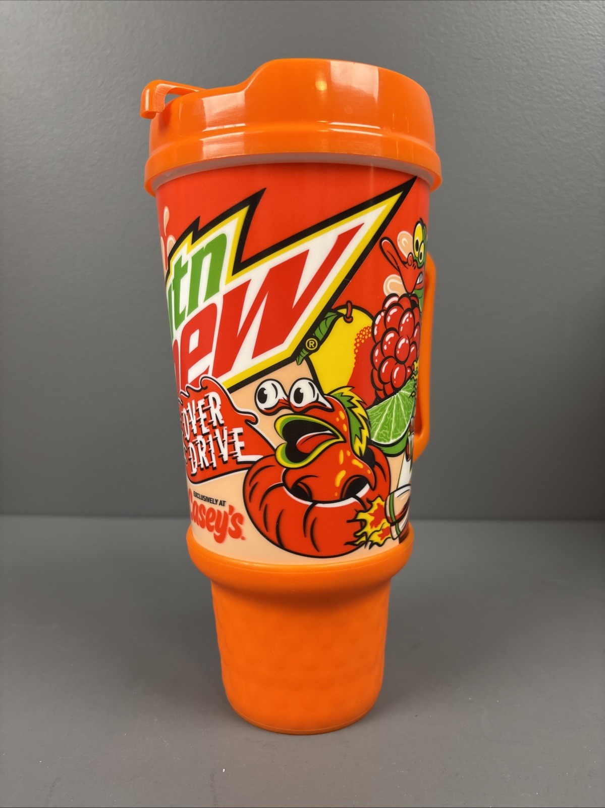 Overdrive Mountain Dew Casey's Exclusive Mug 32oz. Never Used w/tags Collectors