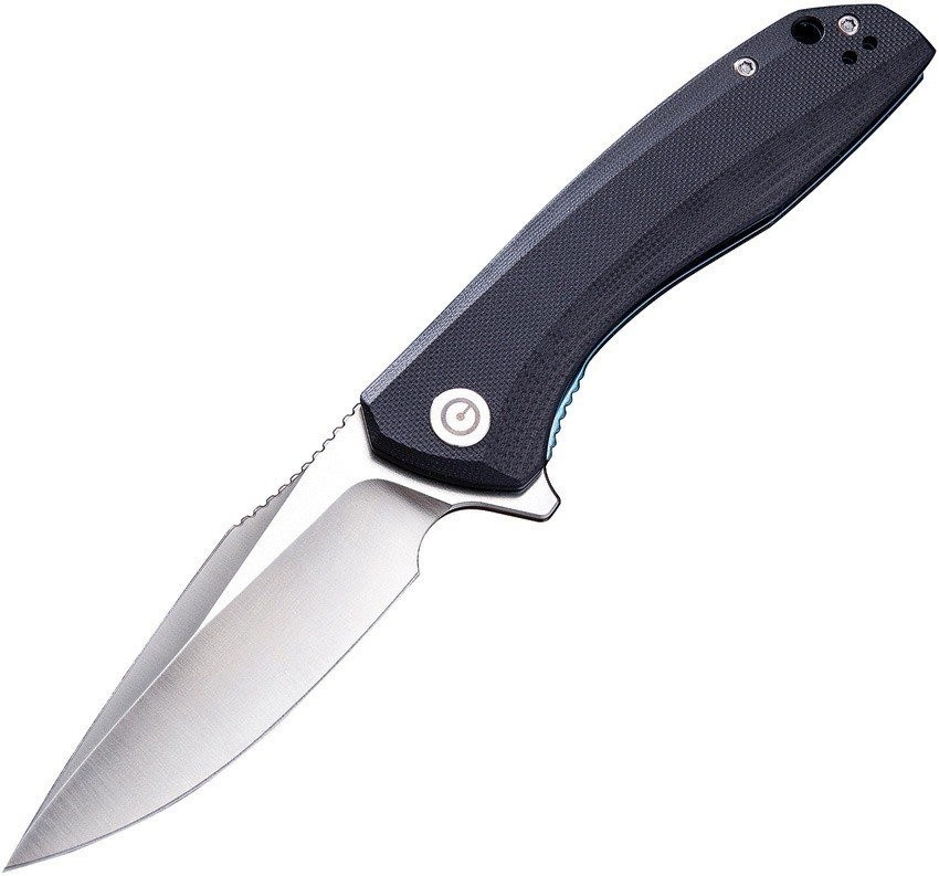 Civivi Backlash Black G10 Handle Linerlock Folding Pocket Knife - C801C
