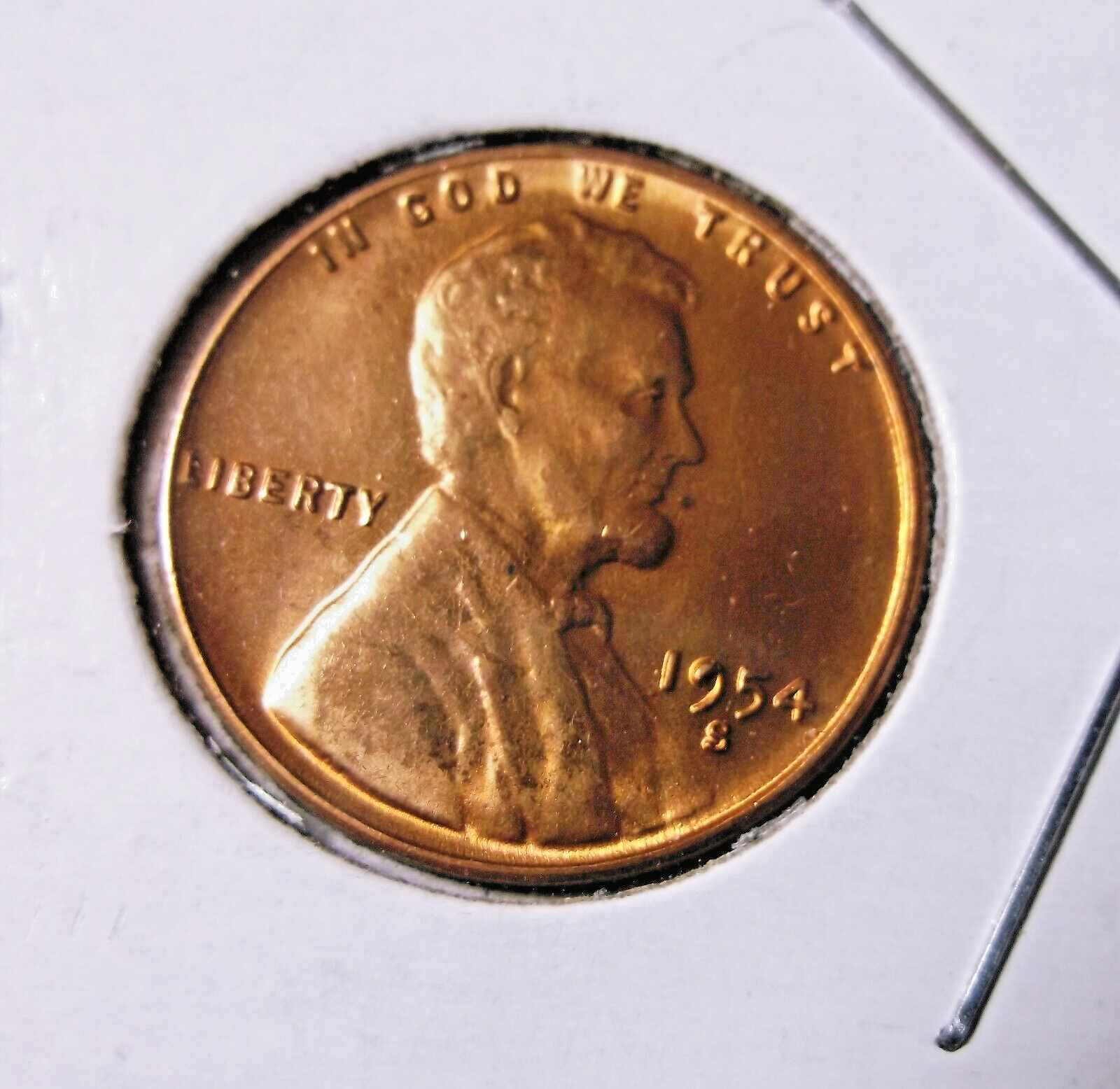 1954 S Lincoln Cent Error High Grade Error # 9
