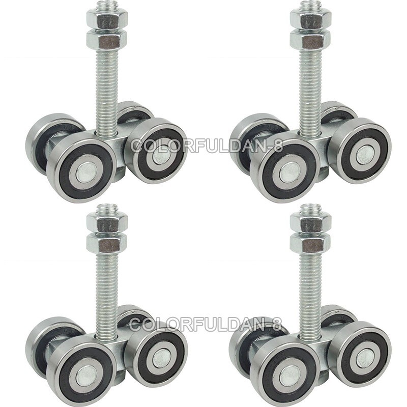 4X Heavy Duty Factory Sliding Door Hanging Wheels Top Hanging Pulley Load 400KG