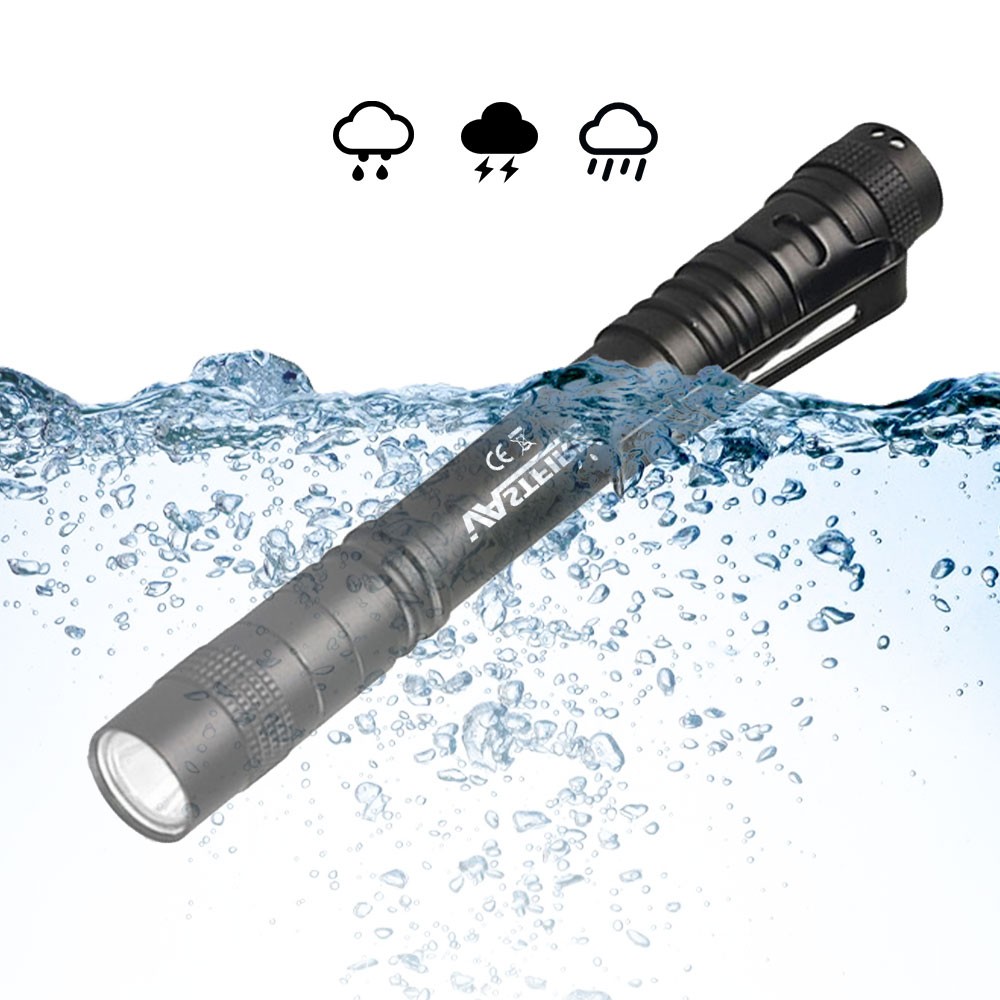 Mini 395nm UV LED Flashlight Light Penlight Black Light Clip Work Light Torch US