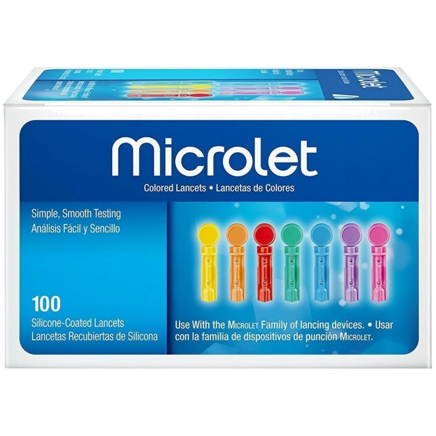 300 Colored Lancets for Blood Glucose Testing
