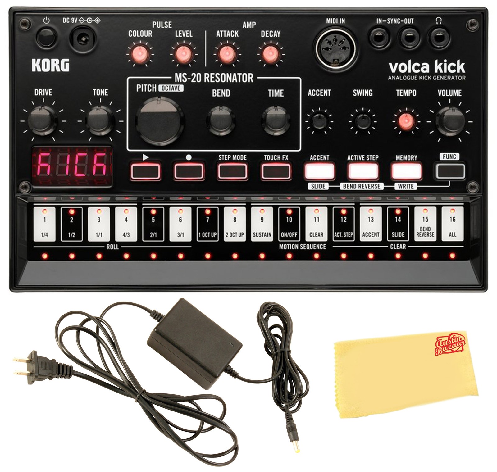 Korg Volca Kick Analogue Kick Generator w/ Power Supply