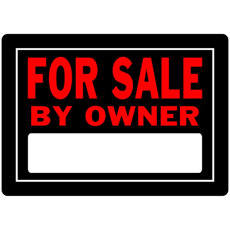 Hillman English Black For Sale Sign 10 in. H X 14 in. W (6-PACK)