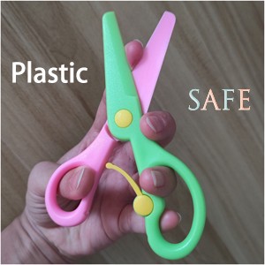 2Pcs Toddlers Training Scissors, Plastic Safety Scissors, Cute Scissors