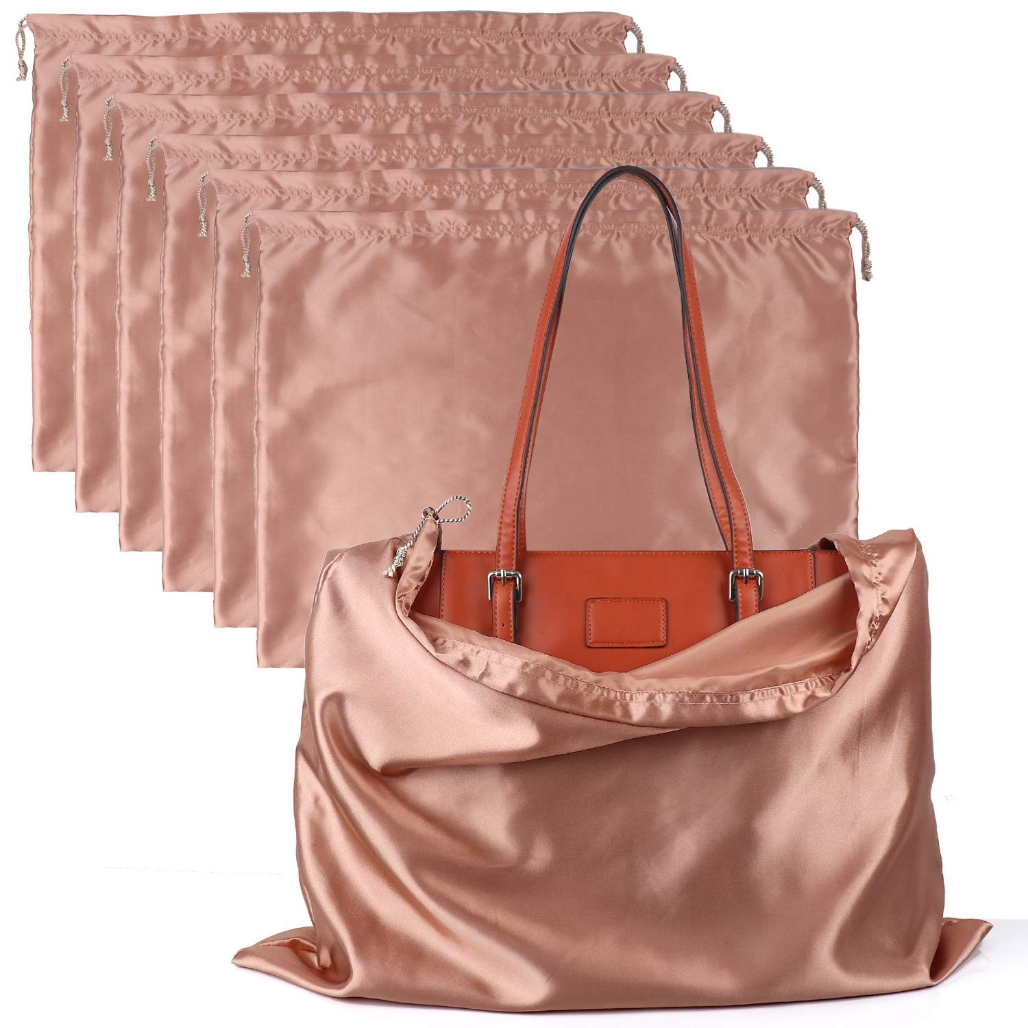 PlasMaller Dust Cover Storage Bags Silk Cloth with Drawstring Pouch For Handb...