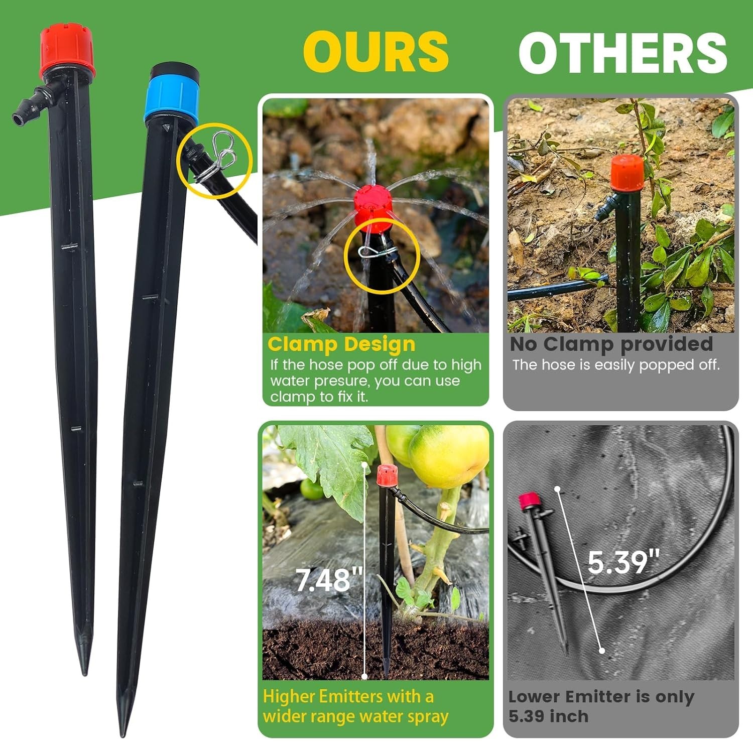Customizable 110ft Garden Drip System for Efficient Plant Care & Hydration
