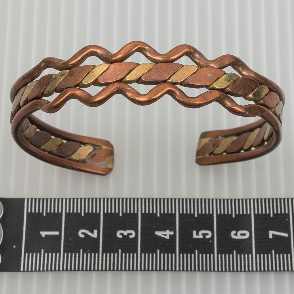Handcrafted Copper & Brass Cuff Bracelet