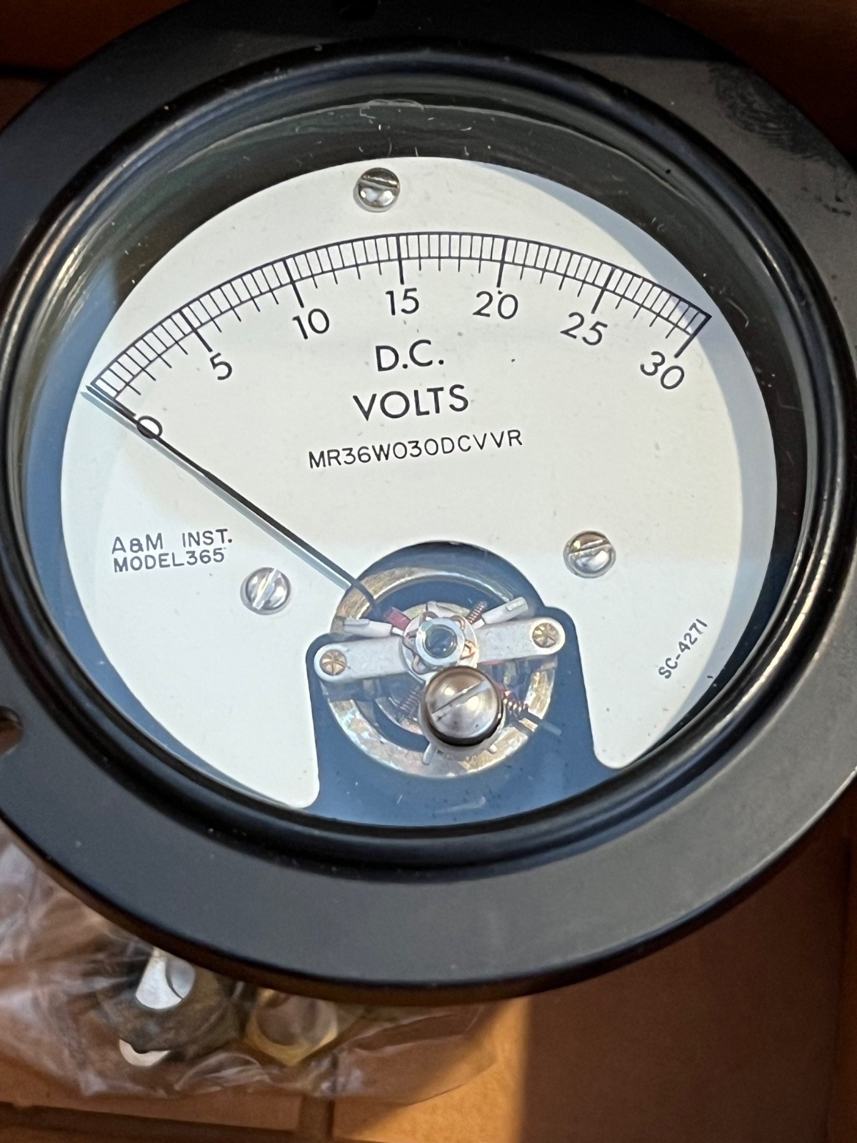 Vintage NIB A&M MODEL 365 MIL-SPEC 0-30 VDC Voltmeter  - Local Pickup Only