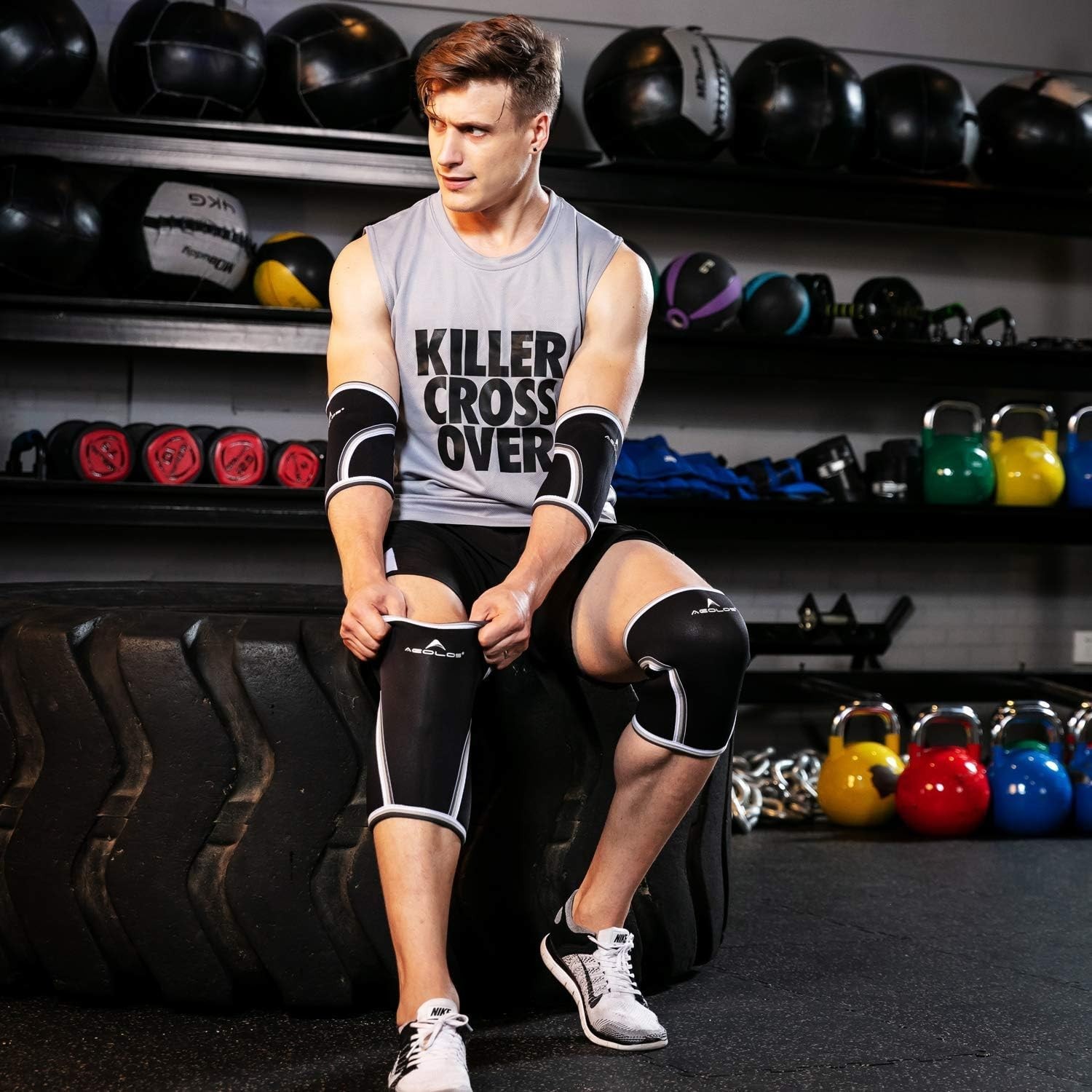 7mm Compression Knee Sleeves - Unisex Heavy-Duty Support for Sport Enthusiasts
