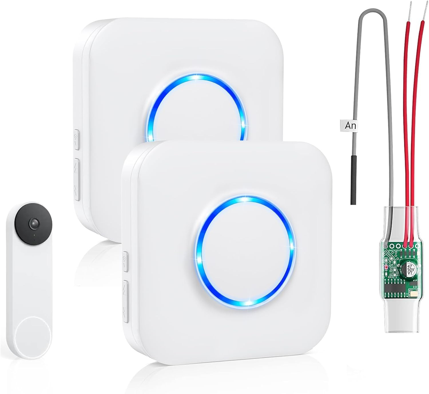 Wireless Doorbell Chime for Google Nest Doorbell (Wired, 2nd Gen& 3rd Gen) Doorb