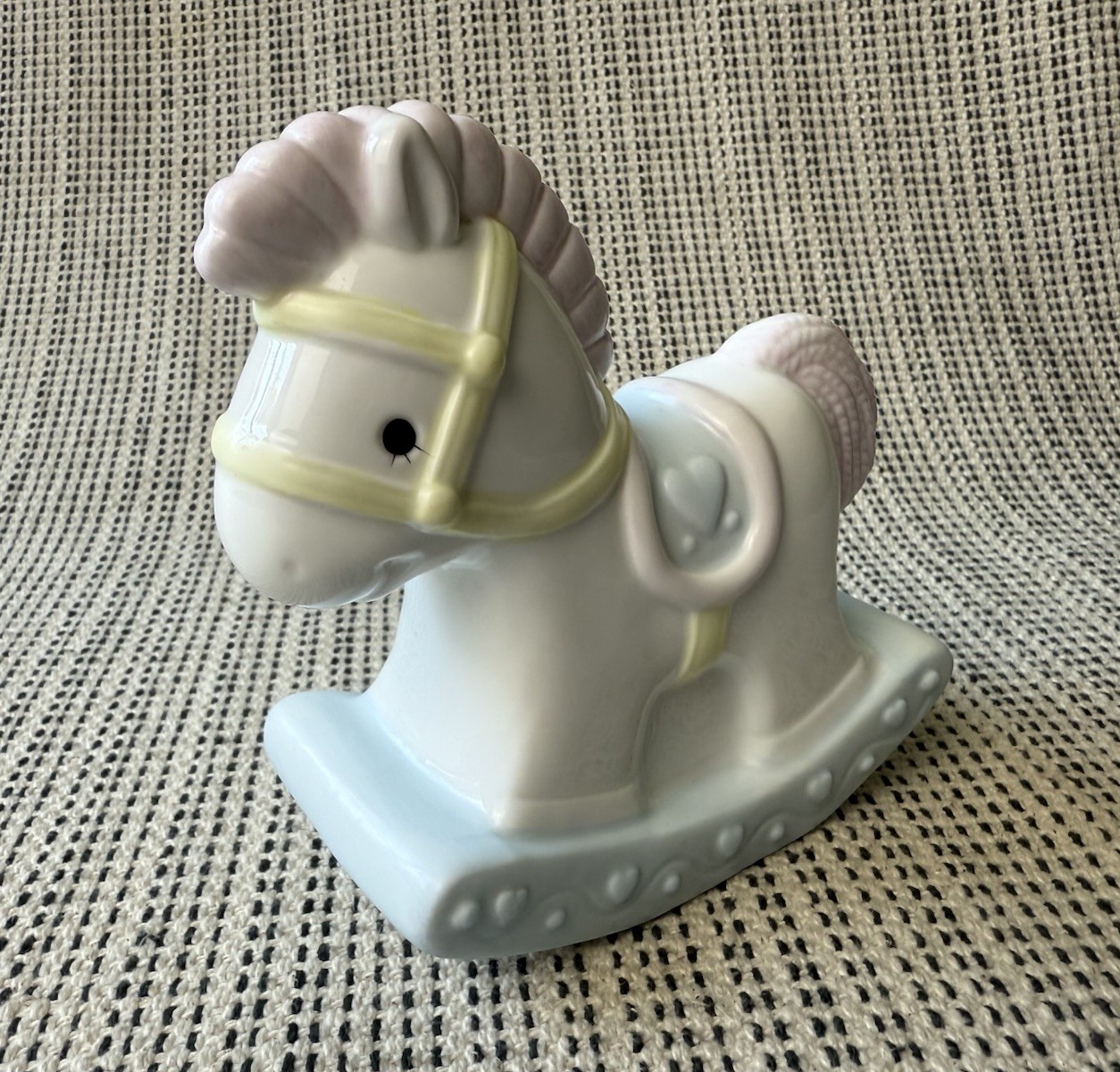 VTG 1985 Enecso Pastel Rocking Horse Pony Baby Nursery Night Light NO LIGHT CORD