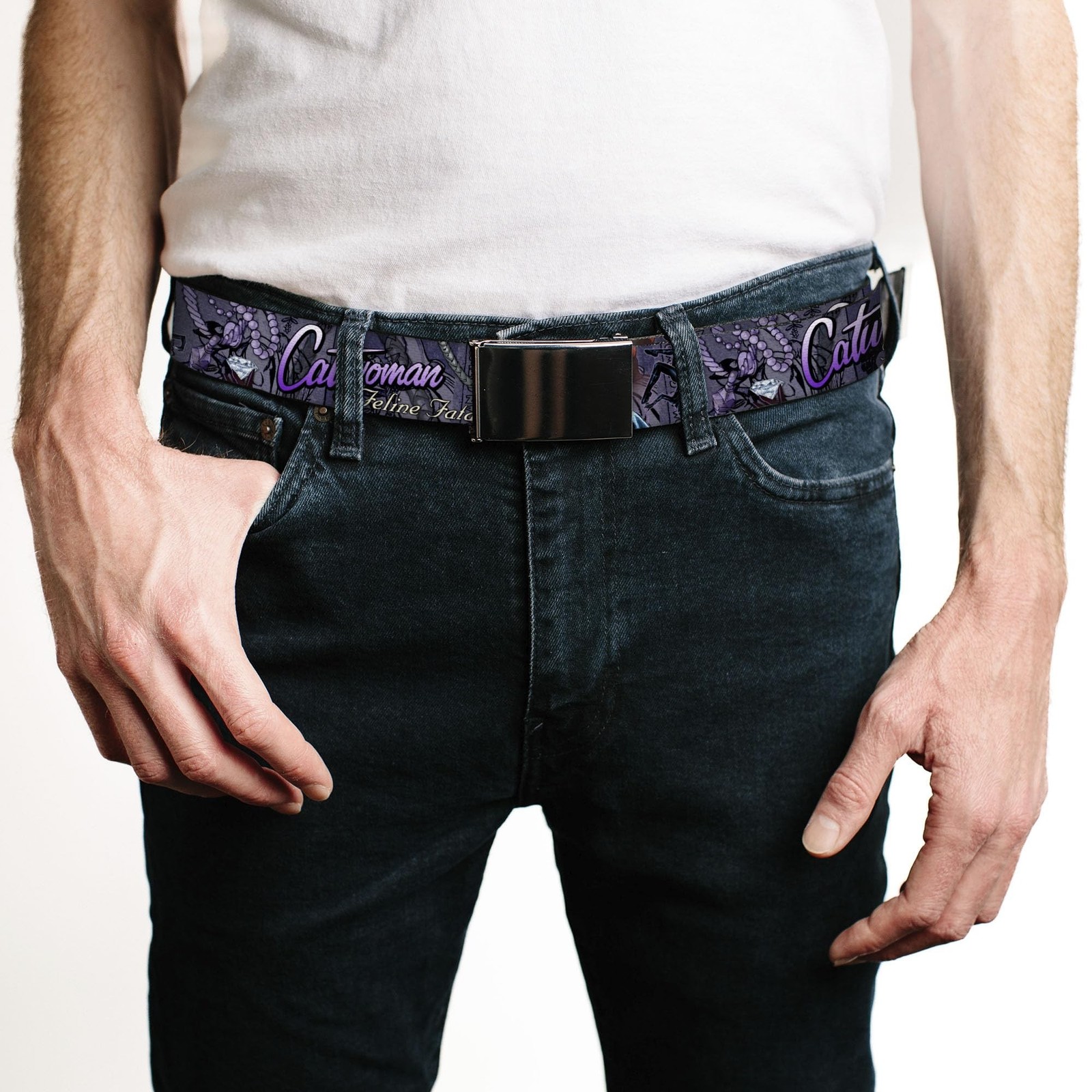 Buckle-Down Web Belt Catwoman 1.25"