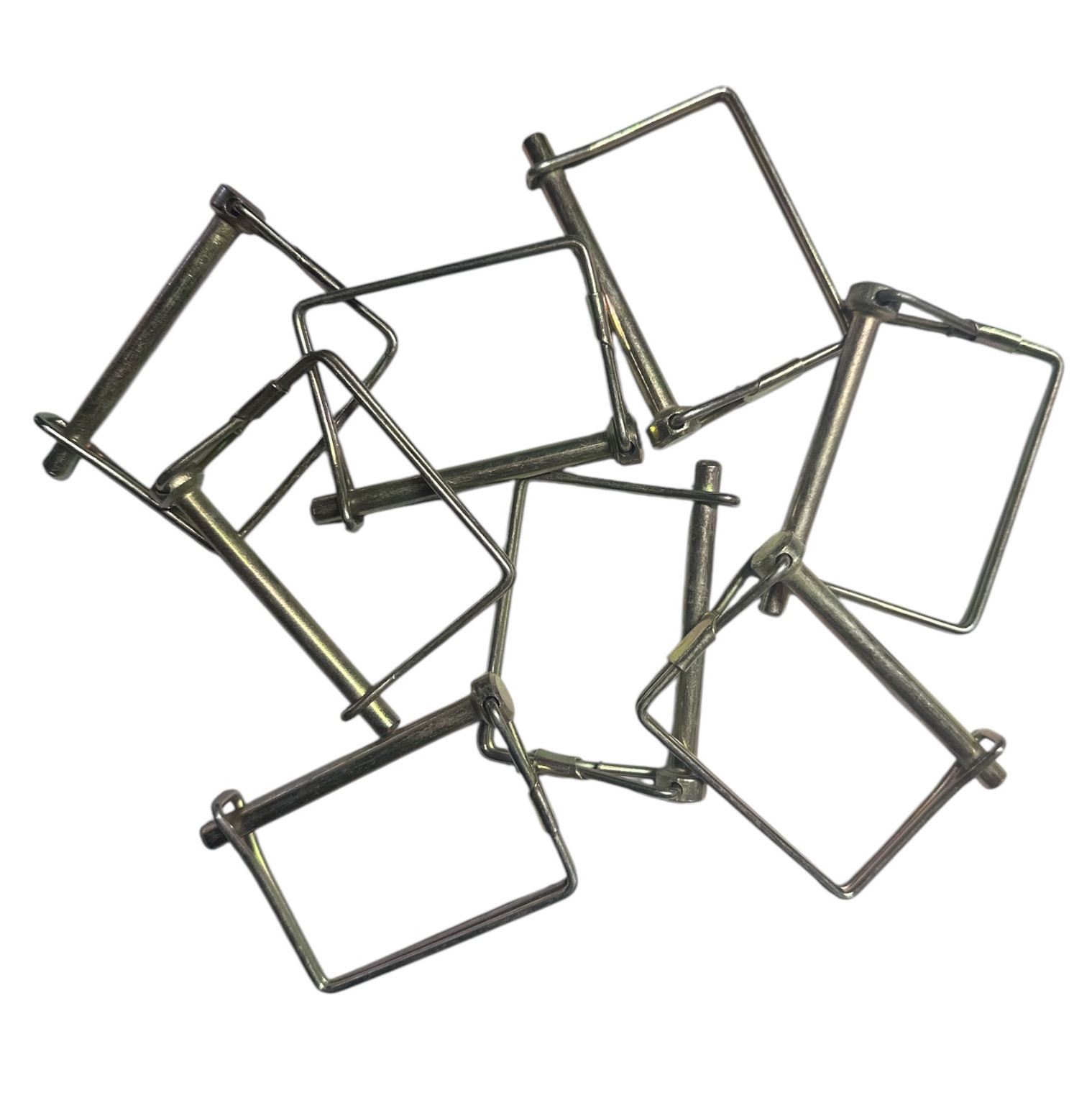 50pc 1/4" Gold Trailer Lock Pin, Square Heavy Duty Goliath Industrial ~ SCPTC14