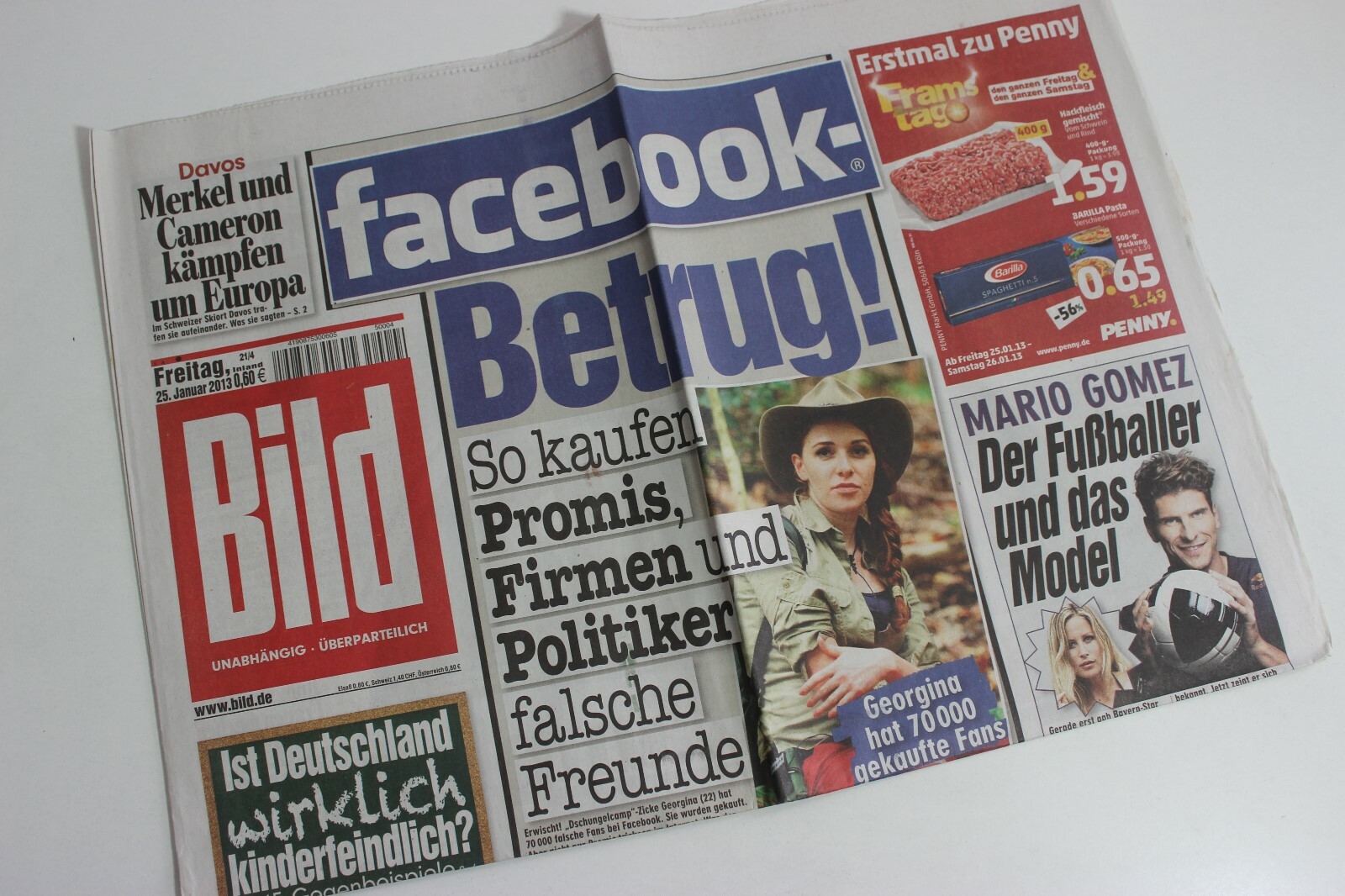 BILDzeitung 25/01/2013 January 25/1/2013 Special Occasion Gift