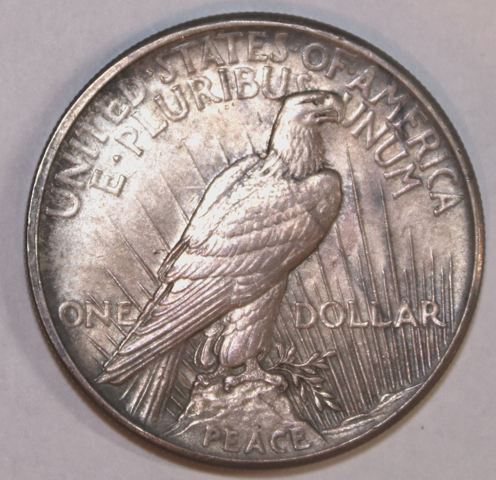 1921 Silver Peace Dollar - Uncirculated - Lightly Toned - #2963E