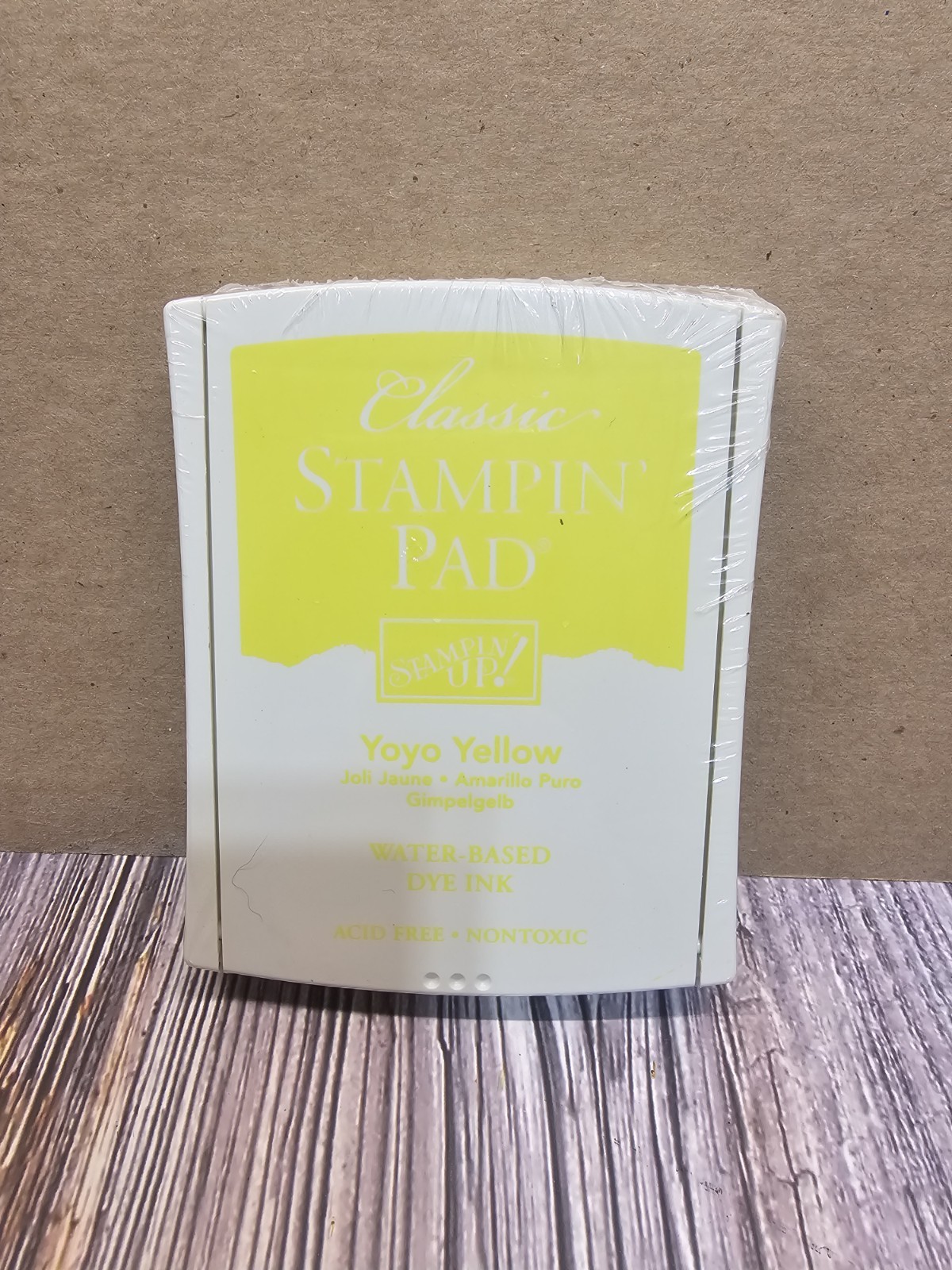 STAMPIN' UP! YOYO YELLOW Classic Ink pad NEW NEVER OPENED Water Based Ink