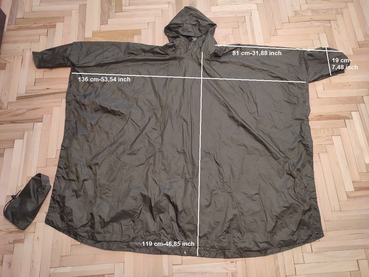Vintage Germany Raincoat GDR army Rain and Wind